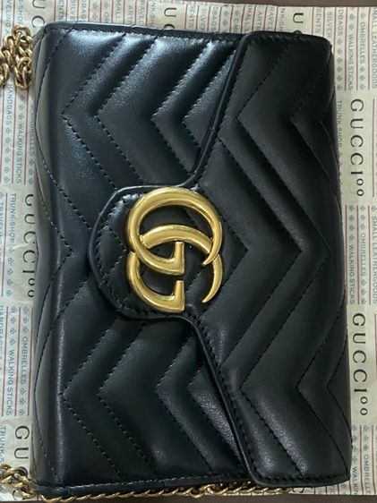 กระเป๋าสตางค์ GG Marmont wallet on chain รูปที่ 9