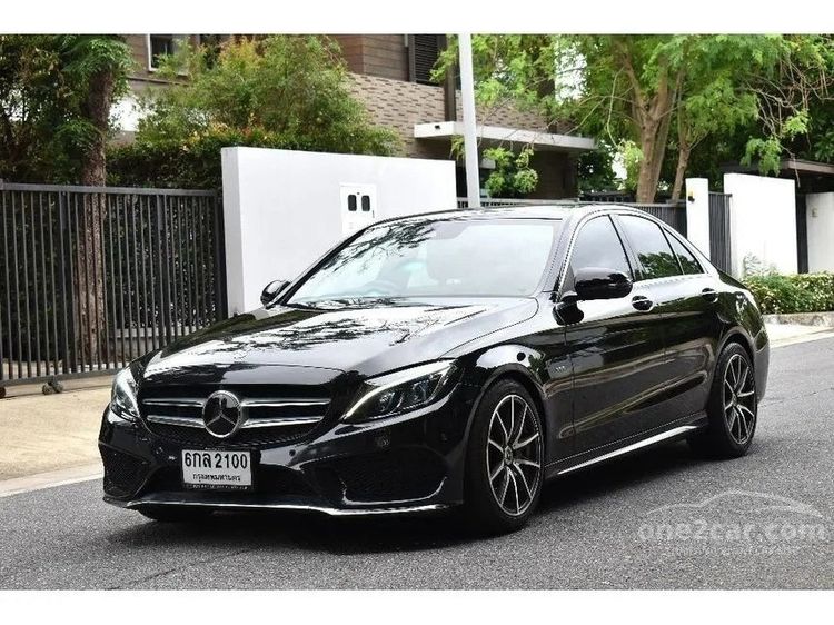 Mercedes-Benz C-Class 2017 C350e Sedan ปลั๊กอินไฮบริด (PHEV) ไม่ติดแก๊ส เกียร์อัตโนมัติ ดำ