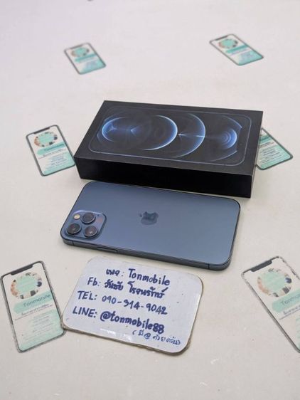 ขาย / เทิร์น iPhone 12 Pro 128 Blue ศูนย์ไทย สภาพสวย อุปกรณ์ครบยกกล่อง สุขภาพแบต 76% เพียง 7,990 บาท ครับ