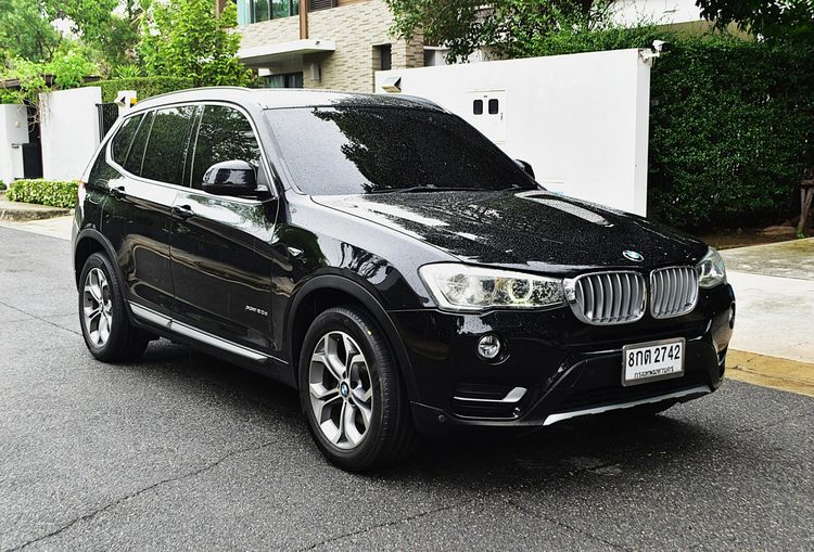 BMW X3 2016 2.0 xDrive20d 4WD Utility-car ดีเซล ไม่ติดแก๊ส เกียร์อัตโนมัติ ดำ รูปที่ 4
