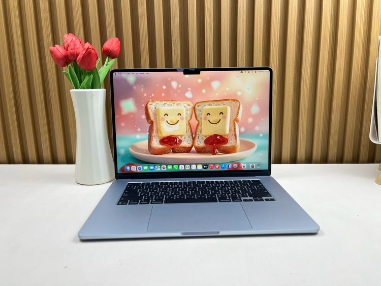 Apple แมค โอเอส 16 กิกะไบต์ อื่นๆ ใช่ MacBook Air 15-inch M4 2025 Ram16GB SSD256GB Sky Blue 