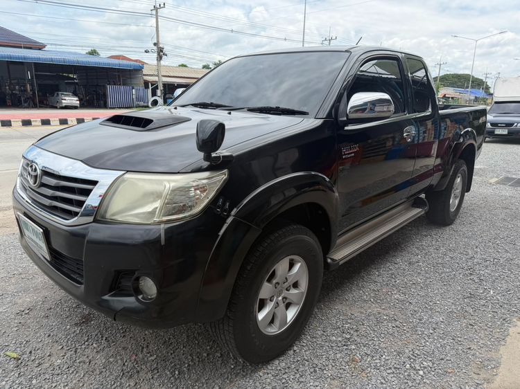 รถ Toyota Hilux Vigo Champ Smart Cab 2.5 G VNT Prerunner สี ดำ