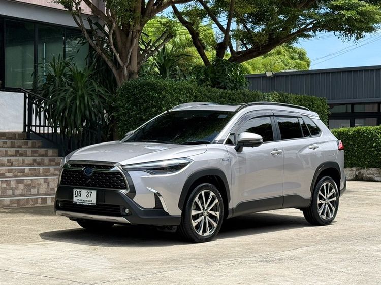 Toyota Corolla Cross 2021 1.8 Hybrid Premium Safety Utility-car ไฮบริด ไม่ติดแก๊ส เกียร์อัตโนมัติ บรอนซ์เงิน รูปที่ 4