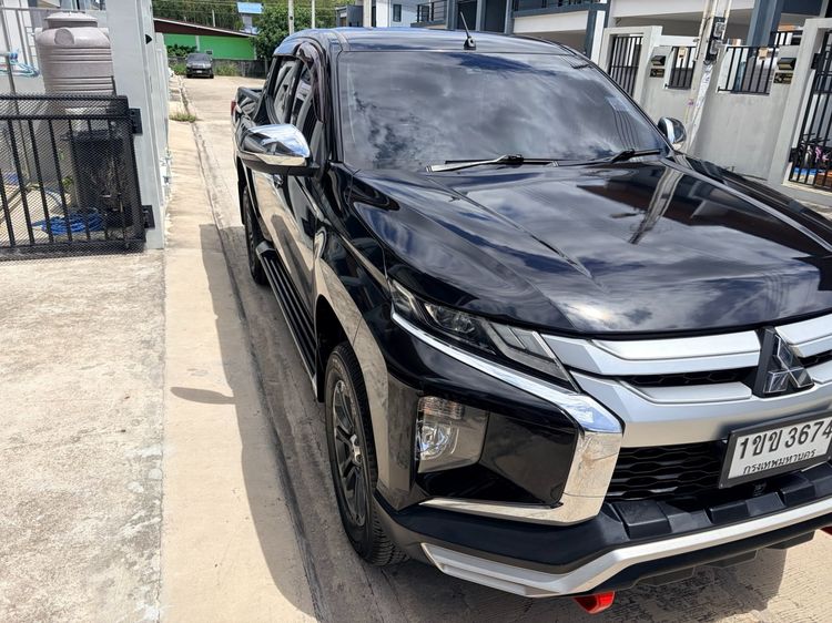 Mitsubishi Triton 2019 2.4 GT Plus Pickup ดีเซล ไม่ติดแก๊ส เกียร์อัตโนมัติ ดำ รูปที่ 3