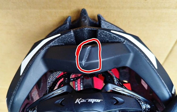 หมวกกันน็อคจักรยาน Karmor Ferox สีดำ ซึ่งเป็นหมวกสำหรับใส่ปั่นจักรยานประเภทถนน (Road Bike) มือสอง รูปที่ 7