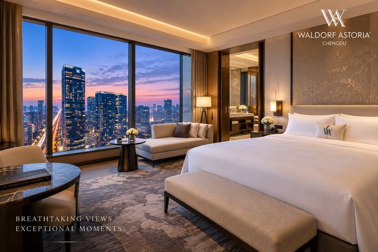 Voucher โรงแรม Luxury ที่เฉิงตู ราคาพิเศษ Waldorf Astoria Chengdu