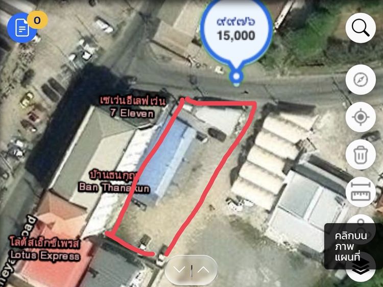 ใช่ ขายที่ดินสวยใกล้ตลาดนางรำ 240 ตรว รูปที่ 3
