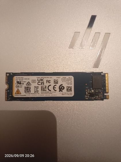 ที่เก็บข้อมูลและเมมโมรี่การ์ด ขาย SSD M.2 NVMe 256GB KIOXIA BG5 M.2 2280 PCIe 4.0 อะไหล่แท้ถอดจาก HP Elitebook 3400mb/s