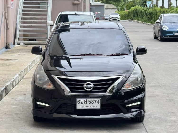 Nissan Almera 2018 1.2 E Sportech Sedan เบนซิน ไม่ติดแก๊ส เกียร์อัตโนมัติ ดำ รูปที่ 2