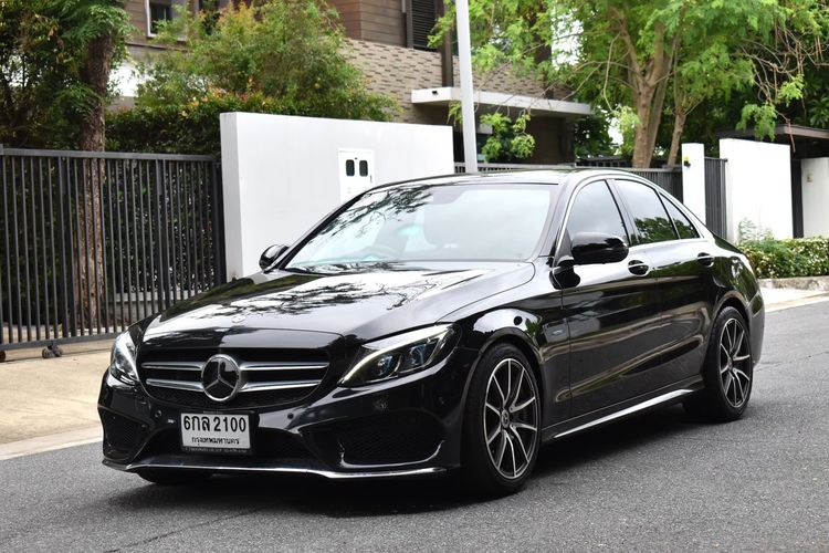 Mercedes-Benz C-Class 2017 C350e Sedan ปลั๊กอินไฮบริด (PHEV) ไม่ติดแก๊ส เกียร์อัตโนมัติ ดำ