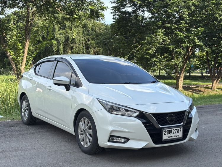 Nissan Almera 2021 1.2 VL Sedan เบนซิน ไม่ติดแก๊ส เกียร์อัตโนมัติ ขาว รูปที่ 2