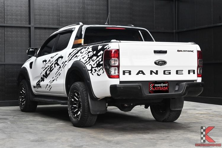 Ford Ranger 2022 2.0 Hi-Rider Wildtrak Pickup ดีเซล ไม่ติดแก๊ส เกียร์อัตโนมัติ ขาว รูปที่ 3