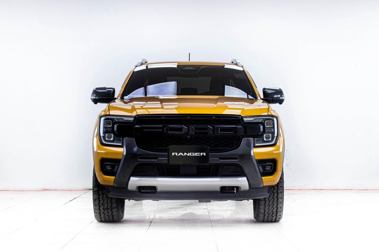 Ford Ranger 2023 2.0 Bi-Turbo 4WD Wildtrak Pickup ดีเซล ไม่ติดแก๊ส เกียร์อัตโนมัติ ส้ม รูปที่ 4