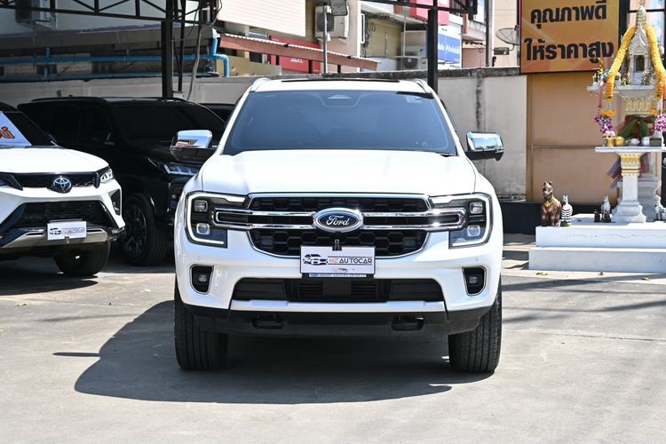 Ford Everest 2025 2.0 Titanium Plus 4WD Utility-car ดีเซล เกียร์อัตโนมัติ ขาว รูปที่ 2