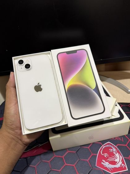128 GB iPhone 14 Plus 128GB white จอแท้ลื่นนน กล้องสวย สแกนหน้าปกติ ￼สอบถามเพิ่มเติมได้ครับ ￼