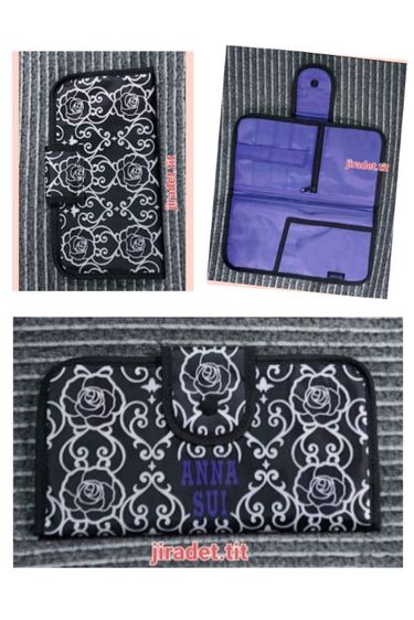 กระเป๋าสตางค์ ANNA SUI ขนาดเพียง 22×12 cm. สินค้าสภาพใหม่ สีสันสวยงาม สินค้าคัดมาจากโกดังสินค้าญี่ปุ่น