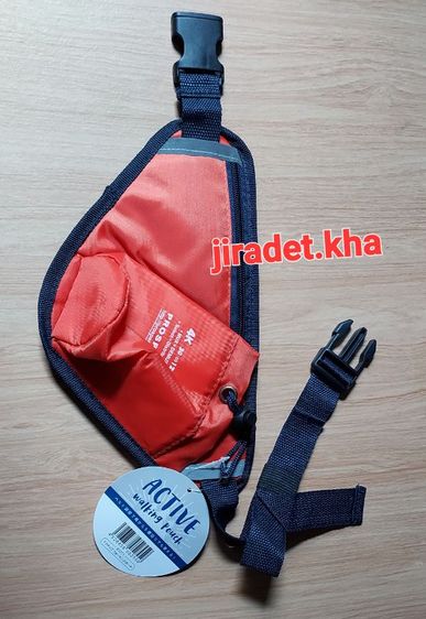 กระเป๋าคาดเอว ACTIVE walking pouch สำหรับวิ่งพร้อมใส่ขวดน้ำ สินค้าคัดจากโกดังญี่ปุ่น ขนาความยาว 28 CM. ความกว้าง 16.5 CM. สินค้าใหม่ รูปที่ 3