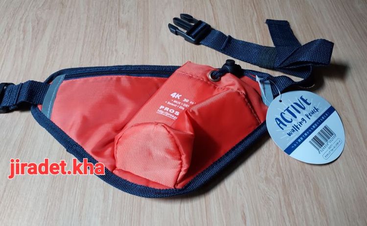 กระเป๋าคาดเอว ACTIVE walking pouch สำหรับวิ่งพร้อมใส่ขวดน้ำ สินค้าคัดจากโกดังญี่ปุ่น ขนาความยาว 28 CM. ความกว้าง 16.5 CM. สินค้าใหม่ รูปที่ 2