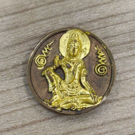 จตุคามรามเทพ – หลวงปู่ยวง ปี 50 เนื้อระฆังสีนาคปัดทอง (พิมพ์เล็ก) วัดบางซ้ายใน จ.อยุธยา