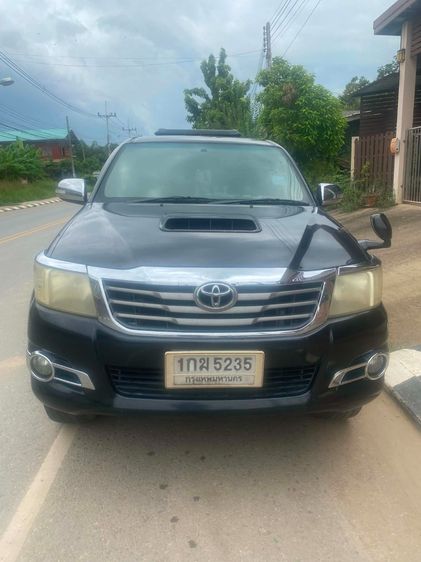 Toyota Hilux Vigo 2012 3.0 G Prerunner Pickup ดีเซล ไม่ติดแก๊ส เกียร์ธรรมดา ดำ รูปที่ 4