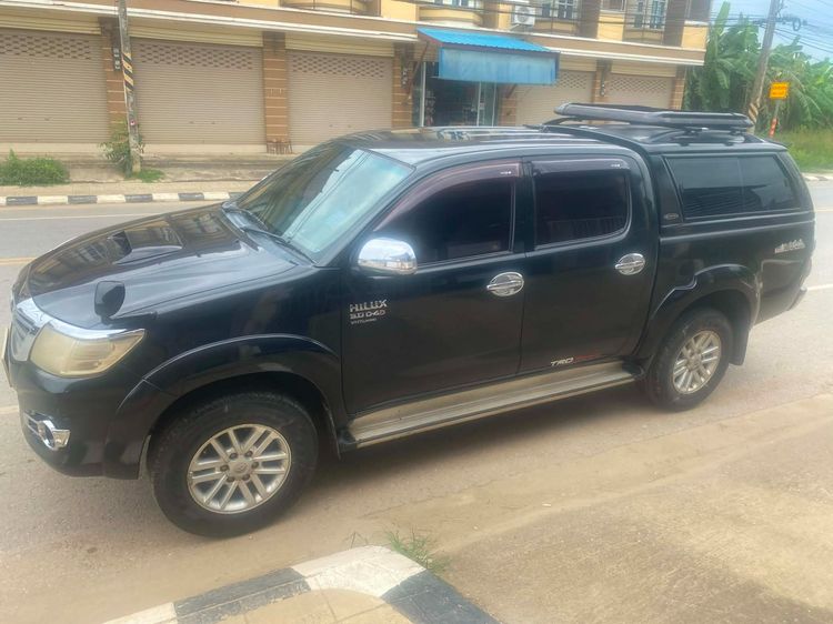 Toyota Hilux Vigo 2012 3.0 G Prerunner Pickup ดีเซล ไม่ติดแก๊ส เกียร์ธรรมดา ดำ รูปที่ 2