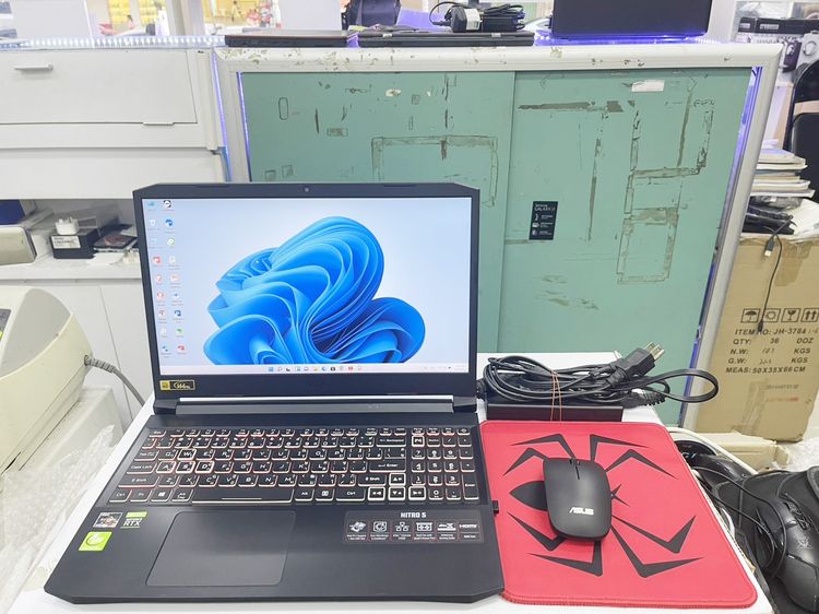 วินโดว์ 16 กิกะไบต์ HDMI Acer Nitro AN515-45 Ryzen 7 M.2 512 สภาพสวย จอสวย แบตนาน ราคาถูกใจ