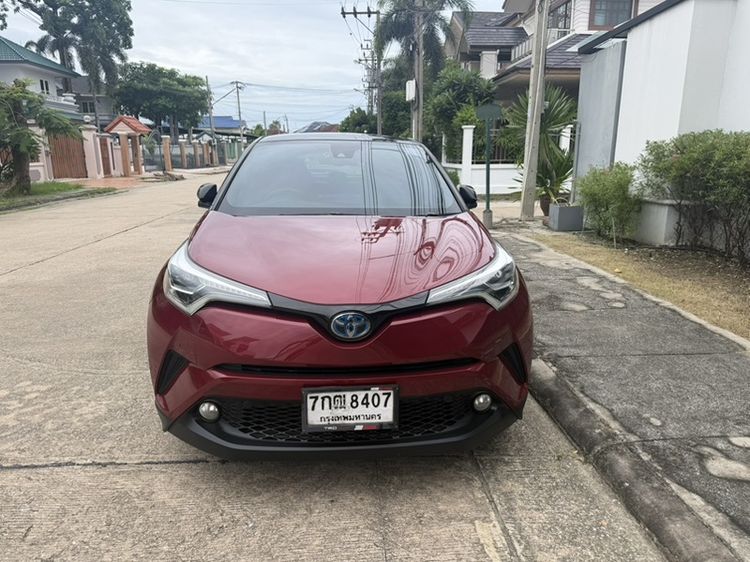 Toyota C-HR 2018 1.8 HV Hi Utility-car ไฮบริด เกียร์อัตโนมัติ แดง