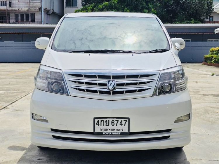 รถ Toyota Alphard 3.0 V6 สี ขาว