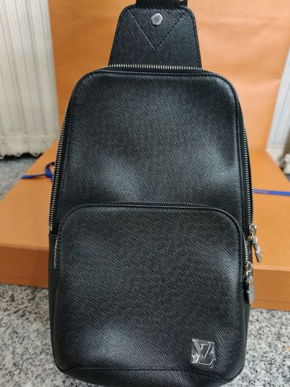 Louis Vuitton Avenue Sling Bag Taiga Black M30443 | Full Set | ICONSIAM