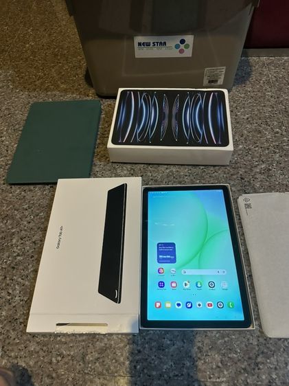 128 GB ขายถูกๆSamsungTabA11PlusสีGray128กิ๊กเครื่องเดือนเดียวประกันเหลือยาวๆยกกล่องสูนTrueใช้งานดีถูกมากกก