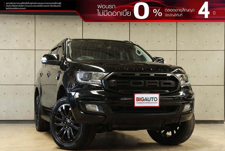 Ford Everest 2022 2.0 Titanium Sport Utility-car ดีเซล ไม่ติดแก๊ส เกียร์อัตโนมัติ ดำ