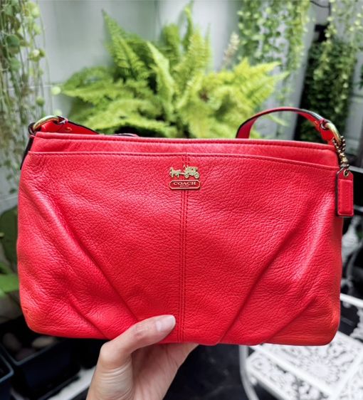 อื่นๆ หนัง PU หญิง ส้ม Coach Ashley Leather Shoulder Bag กระเป๋าโคช