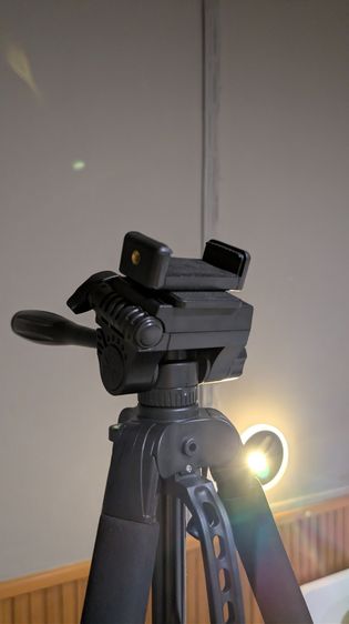 ขาตั้งกล้อง Tripod สูง 180cm สำหรับกล้องและมือถือ พร้อมกระเป๋า รูปที่ 4