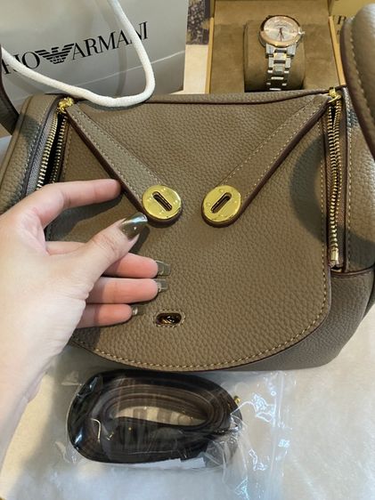 กระเป๋าหนังวัวแท้ Aesthetic Togo Leather  Lindy26 รูปที่ 4