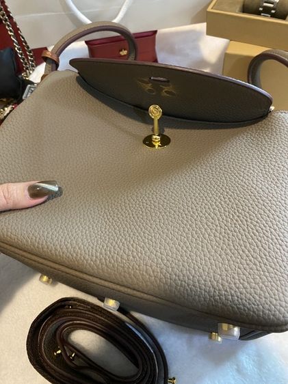 กระเป๋าหนังวัวแท้ Aesthetic Togo Leather  Lindy26 รูปที่ 7