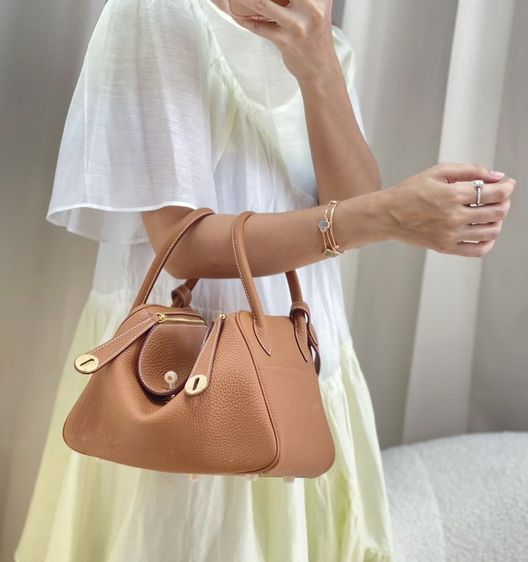 กระเป๋าหนังวัวแท้ Aesthetic Togo Leather  Lindy26 รูปที่ 9