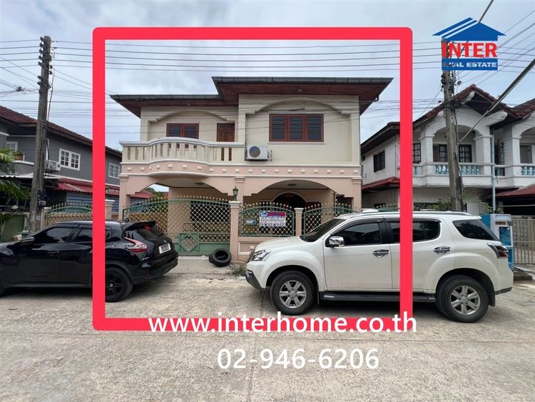 บ้านเดี่ยว 2 ชั้น 54 ตร.ว. หมู่บ้านอธิเชฐธานี ใกล้ตลาดพูนทรัพย์ ซอยสะพานปทุมธานี1 ถนนปทุมธานี-บางเลน (346) สามโคก ปทุมธานี