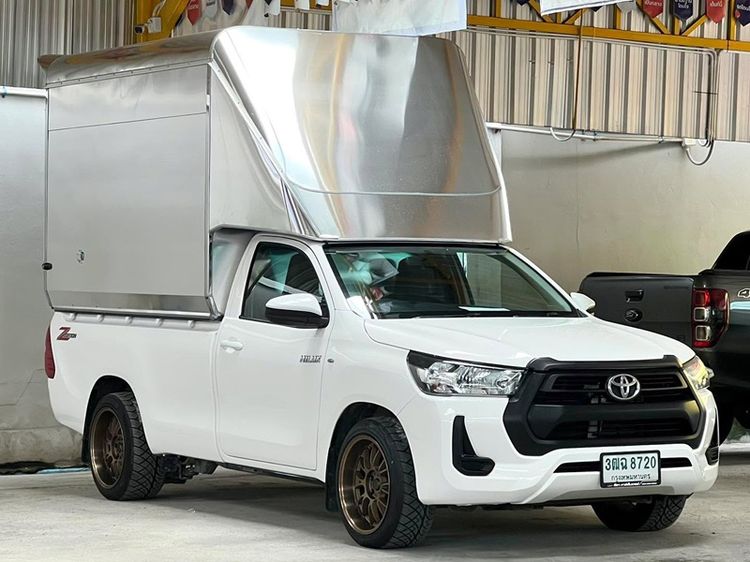 Toyota Hilux Revo 2021 2.4 Entry Pickup ดีเซล ไม่ติดแก๊ส เกียร์ธรรมดา ขาว