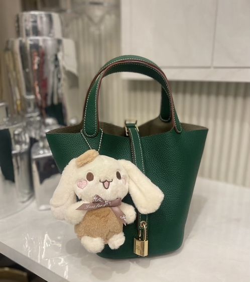 กระเป๋าหนังวัวแท้ Aesthetic Cowhide Leather Picotin Bucket Bag รูปที่ 5