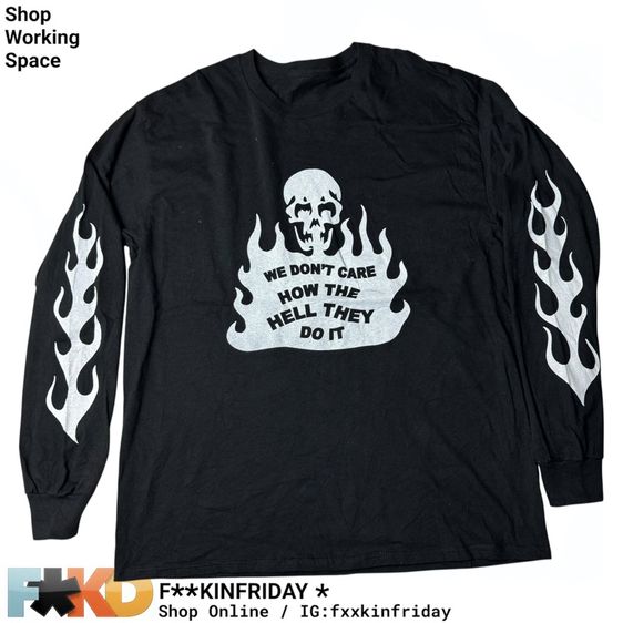 เสื้อยืดแขนยาว We Don't Care Size L