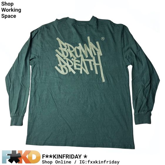 เสื้อยืดแขนยาว Brown Breath Size L