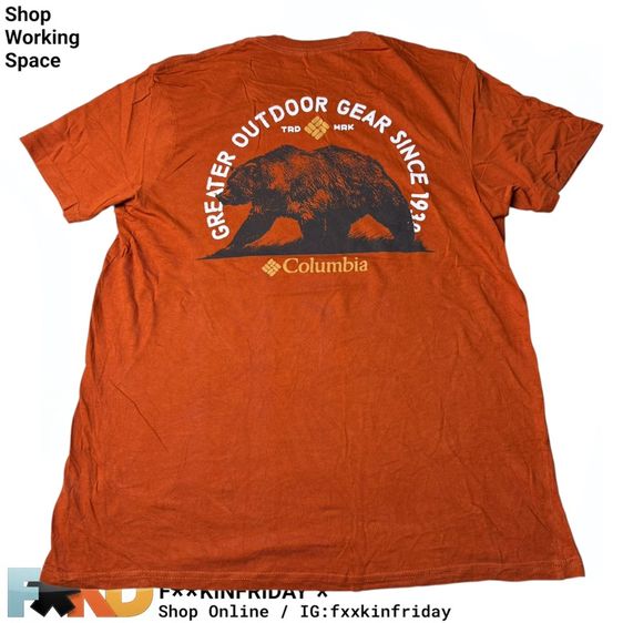 เสื้อยืด Columbia Size M
