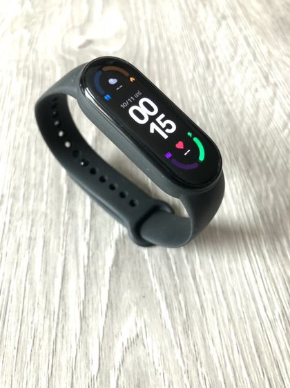 ซิลิโคน ดำ นาฬิกา Xiaomi Mi Smart Band 6