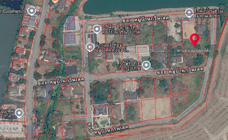 ขายที่ดินเปล่าทำเลดี ในหมู่บ้านกรีนเลค สุริยวงศ์