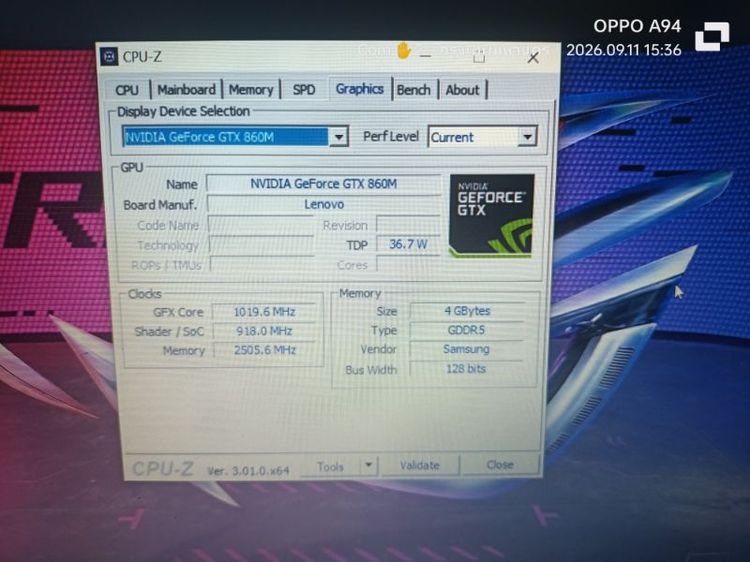 Lenovo Y50-70 Gaming Corei7 RAM 16 GB DDR3L HDD 640 GB Geforce GTX 840M แบตเตอรี่เก็บไฟ รูปที่ 2
