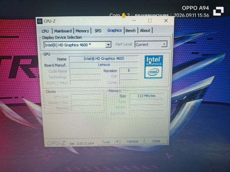 Lenovo Y50-70 Gaming Corei7 RAM 16 GB DDR3L HDD 640 GB Geforce GTX 840M แบตเตอรี่เก็บไฟ รูปที่ 4