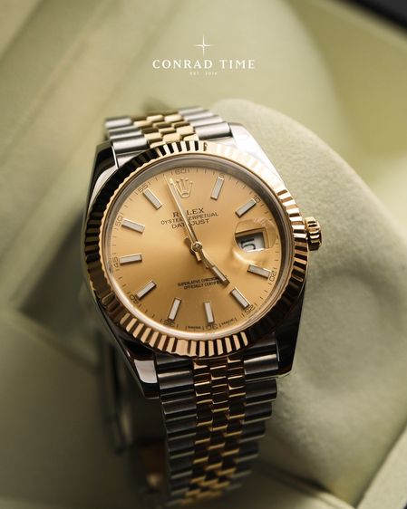Rolex Datejust 126333 Champagne dial Two-Tone Jubilee 2018 41mm. Fullset 