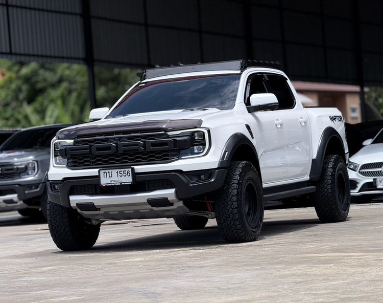 Ford Ranger 2023 Raptor 3.0L V6 Twin-Turbo EcoBoost 4x4 Pickup เบนซิน ไม่ติดแก๊ส เกียร์อัตโนมัติ ขาว