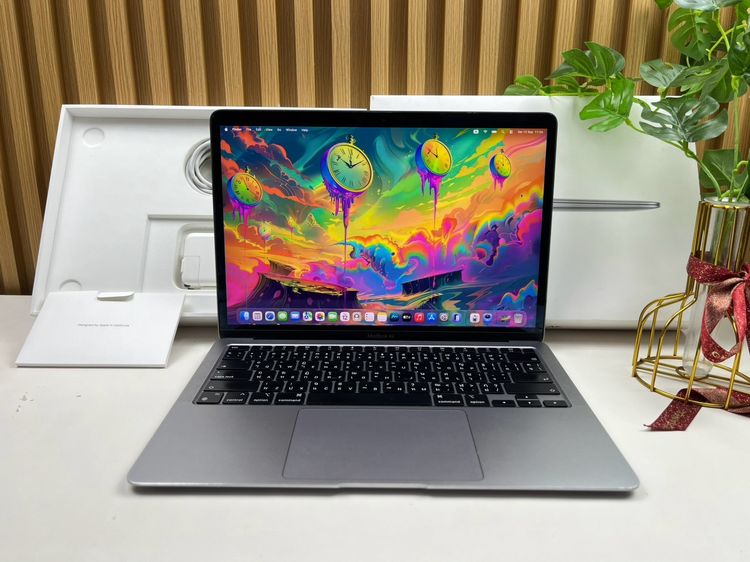 Apple แมค โอเอส 8 กิกะไบต์ อื่นๆ ไม่ใช่ MacBook Air 13-inch M1 2020 Ram8GB SSD256GB Space Gray 