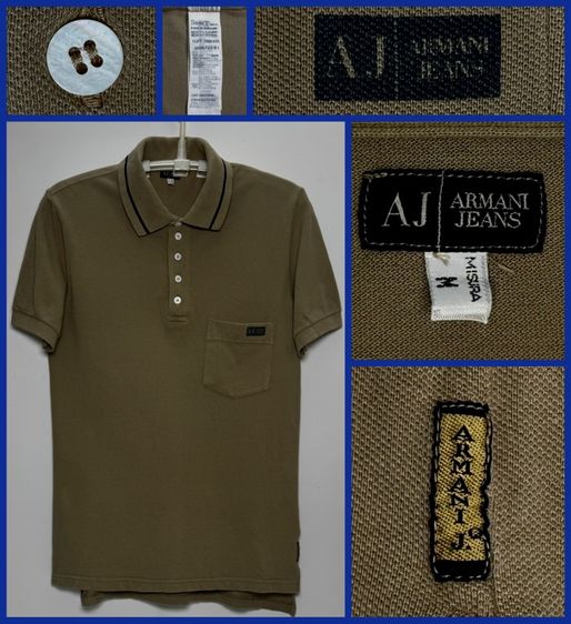 ⚠️ผลิตในยุโรป‼️เสื้อโปโล ARMANI JEANS ของแท้